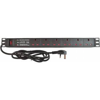 Blake Network Cabinet 19" 1U 6 way PDU UK Plug