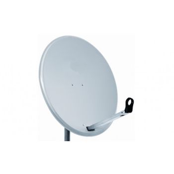 Tower 60/66cm Steel 'Easy Click' Satellite Dish - Light Grey